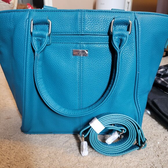 Jewell by Thirty One Teal Mini Diamond District Purse - Picture 1 of 3